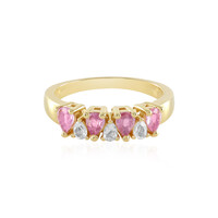 Anillo en plata con Zafiro rosa de Madagascar