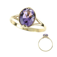 Anillo en oro con Amatista