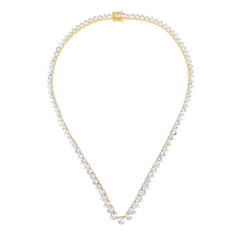 Collar en oro con Danburita