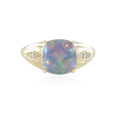 Anillo en oro con Ópalo Welo AAA (de Melo)