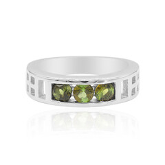 Anillo en plata con Turmalina verde (VIENNA 1903)