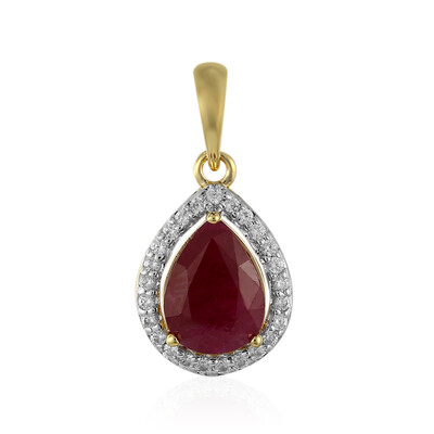 Colgante en oro con Rubí de Kenia