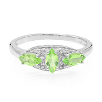 Anillo en plata con Granate Merelani
