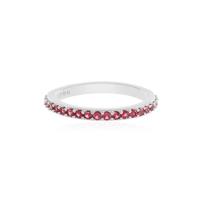 Anillo en plata con Espinela roja noble