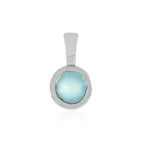 Colgante en plata con Calcedonia agua