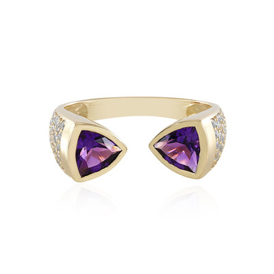 Anillo en oro con Amatista de Siberia (de Melo)