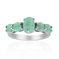 Anillo en plata con Esmeralda