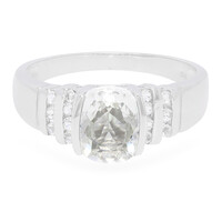 Anillo de hombre en plata con Berilo del Himalaya