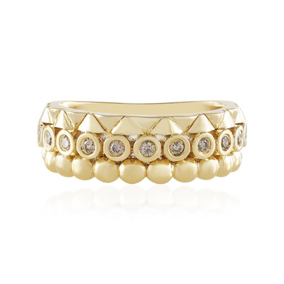 Anillo en plata con Diamante chocolate I2