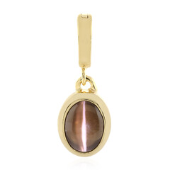 Colgante en plata con Sillimanita ojo de gato