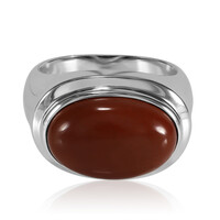 Anillo en plata con Jaspe rojo