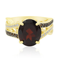 Anillo en plata con Granate