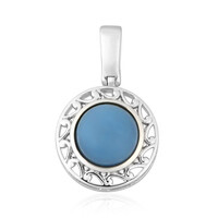 Colgante en plata con Ópalo azul