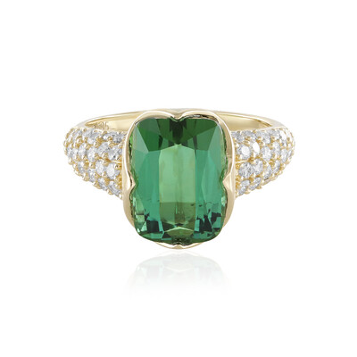 Anillo en oro con Turmalina de Brasil (de Melo)