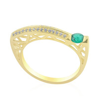 Anillo en oro con Esmeralda de Colombia (de Melo)