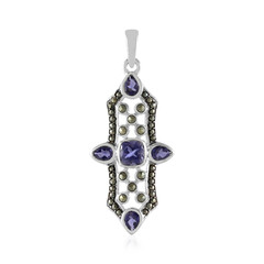 Colgante en plata con Iolita de Ceilán