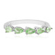 Anillo en plata con Tsavorita de Tanzania