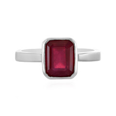 Anillo en plata con Rubí de Madagascar