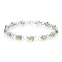 Brazalete en plata con Apatita de Rusia