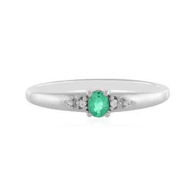Anillo en plata con Esmeralda de Colombia