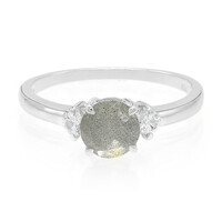 Anillo en plata con Espectrolita