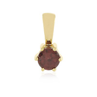 Colgante en plata con Zircón frambuesa