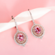 Pendientes en oro con Espinela rosa (CIRARI)