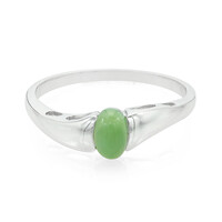 Anillo en plata con Crisoprasa imperial