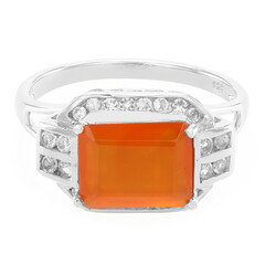 Anillo en plata con Cornalina
