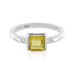 Anillo en plata con Fluorita amarilla