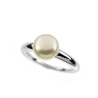 Anillo en plata con Perla