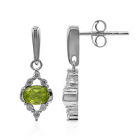 Pendientes en plata con Peridoto de Birmania