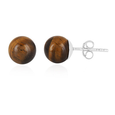 Pendientes en plata con Ojo de tigre