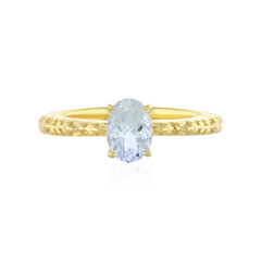 Anillo en plata con Aguamarina