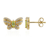 Pendientes en plata con Peridoto de Birmania