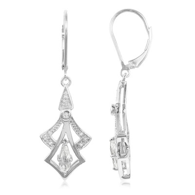 Pendientes en plata con Goshenita