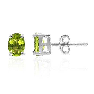 Pendientes en plata con Peridoto de Birmania
