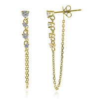 Pendientes en oro con Diamante I1 (H)  (CIRARI)