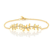 Brazalete en plata con Zircón