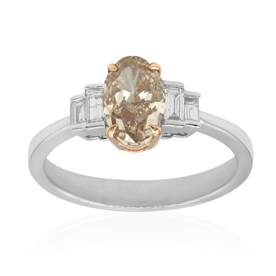 Anillo en oro con Diamante chocolate SI2 (CIRARI)