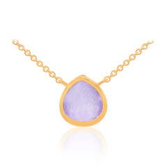 Collar en plata con Jade lavanda