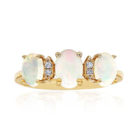 Anillo en oro con Ópalo Welo AAA