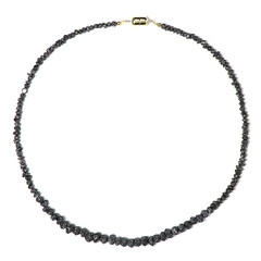 Collar en plata con Diamante negro(Adela Silber)