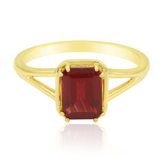 Anillo en oro con Tibetana roja (Adela Gold)