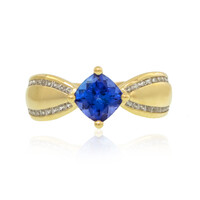 Anillo en oro con Tanzanita AAA (de Melo)