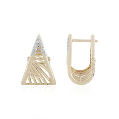 Pendientes en oro con I1 (I) Diamante (Ornaments by de Melo)