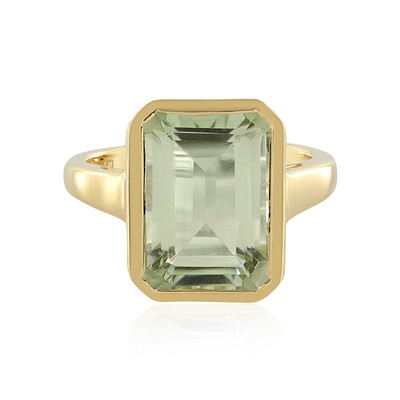 Anillo en plata con Amatista verde