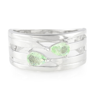 Anillo de hombre en plata con Turmalina