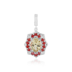 Colgante en plata con Berilo amarillo