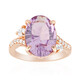 Anillo en plata con Amatista de Bolivia
